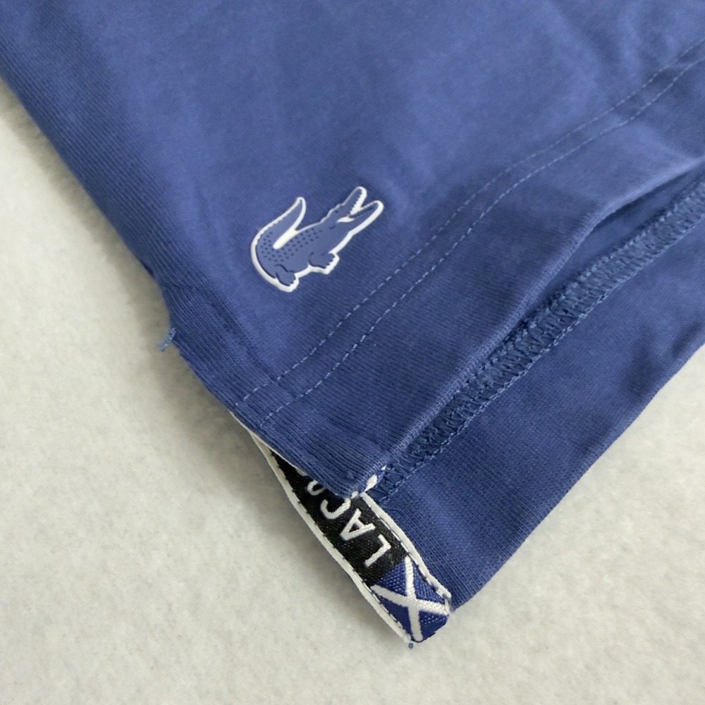 Lacoste Sailing Gear Long Sleeve Rugby Polo Shirt Blue Nautical Streetwear Large - Picture 9 of 15